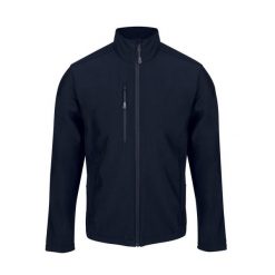 Męski Softshell Honestly Made. Niebieskie kurtki softshell męskie Regatta, l, bez wzorów, z softshellu, bez kaptura, trekkingowe. Za 240.99 zł.