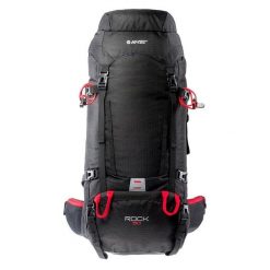 Plecak Turystyczny Rock 50L. Czarne plecaki męskie Hi-tec, bez wzorów. Za 388.99 zł.