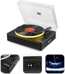 Gramofon RP162LED Fenton wejście/wyjście BT czarny one size. Czarne gramofony Fenton. Za 579.00 zł.
