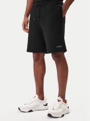 Guess Szorty sportowe Z6RD06 KAIJ1 Czarny Regular Fit. Czarne szorty sportowe męskie Guess, z aplikacjami, z bawełny, sportowe. Za 269.99 zł.