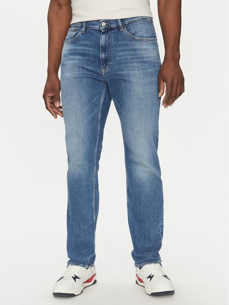 Tommy Jeans Jeansy Ryan DM0DM21011 Niebieski Slim Fit. Niebieskie jeansy męskie Tommy Jeans, bez wzorów, z bawełny. Za 249.99 zł.