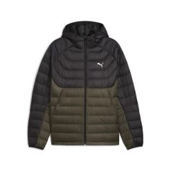 Męska kurtka puchowa z kapturem PUMA PACKLITE. Zielone kurtki męskie Puma, m, bez wzorów, z puchu, sportowe, bez ramiączek, z kapturem. Za 599.00 zł.
