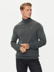 Napapijri Golf Damavand NP0A4GJT Zielony Regular Fit. Zielone kardigany męskie Napapijri, m, bez wzorów, z wełny, bez ramiączek. Za 289.99 zł.