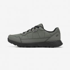 Buty turystyczne męskie Quechua NH100 wodoodporne. Czarne buty trekkingowe męskie QUECHUA, bez wzorów, bez zapięcia, trekkingowe. Za 149.99 zł.