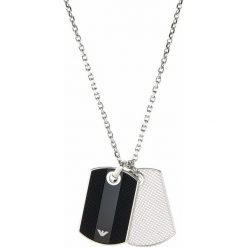 Emporio Armani Naszyjnik silvercoloured. Szare biżuteria dla mężczyzn Emporio Armani. Za 599.00 zł.