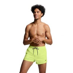 Męskie kąpielówki Puma, krótkie, Fast Yellow. Żółte kąpielówki męskie Puma, m, bez wzorów. Za 173.99 zł.