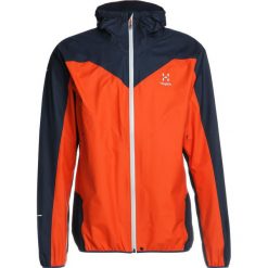Haglöfs COMP JACKET MEN Kurtka przeciwdeszczowa cayenne/tarn blue. Brązowe kurtki outdoor męskie Haglöfs, z materiału. W wyprzedaży za 881.30 zł.