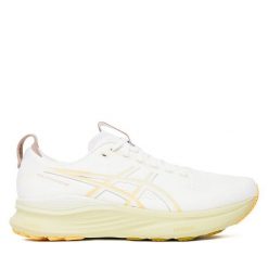 Buty do biegania Asics. Białe buty do biegania męskie Asics, bez wzorów, bez zapięcia, do biegania, asics gel kayano. Za 729.99 zł.