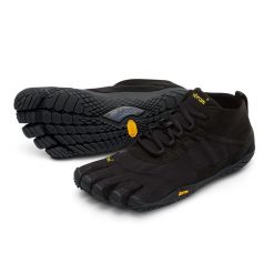 Buty trekkingowe męskie Vibram Fivefingers V-Trek. Czarne buty zimowe męskie VIBRAM, bez wzorów, sportowe, bez obcasa, bez zapięcia. W wyprzedaży za 544.15 zł.