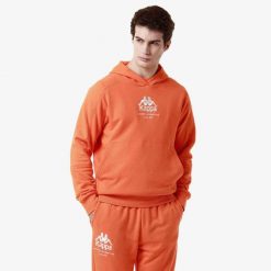 Bluza z kapturem Kappa Giano. Brązowe bluzy nierozpinane męskie Kappa, m, bez wzorów, casualowe, bez ramiączek, z kapturem. Za 255.30 zł.
