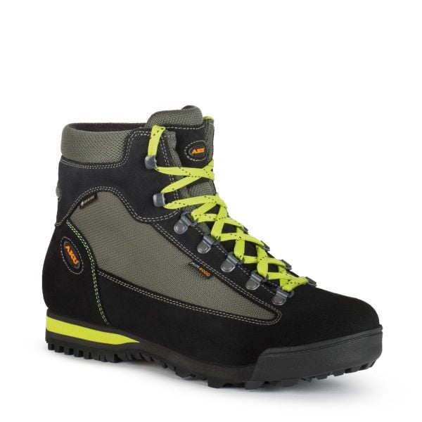 Buty trekkingowe męskie Aku Slope Original GTX. Czarne buty trekkingowe męskie Aku, bez wzorów, bez zapięcia, trekkingowe. Za 499.00 zł.