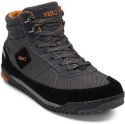 Buty turystyczne Xero Shoes Ridgeway - black/asphalt. Czarne buty trekkingowe męskie GRONELL, bez wzorów, bez zapięcia. Za 778.66 zł.