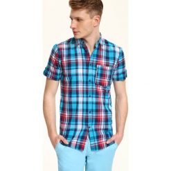 KOSZULA KRÓTKI RĘKAW MĘSKA SLIM FIT. Koszule męskie marki TOP SECRET. W wyprzedaży za 29.99 zł.