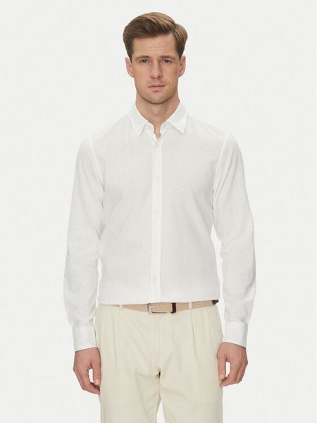 JOOP! Jeans Koszula 15 JJSH-92Hanson2K-W 30045977 Biały Regular Fit. Białe koszule męskie JOOP! Jeans, m, bez wzorów, z bawełny, bez kołnierzyka, bez ramiączek. Za 229.99 zł.