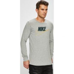 Nike Sportswear - Longsleeve. Szare koszulki męskie z długim rękawem Nike Sportswear, z nadrukiem, z bawełny, z okrągłym kołnierzem, z długim rękawem. Za 139.90 zł.