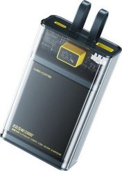 Powerbank Wekome Power bank WP-325 Vanguard Series - 20000 mAh Super Charging z wbudowanym kablem USB-C & Lightning PD 20W + QC 22.5W (Czarny / Przezr. Czarne powerbanki Wekome. Za 208.44 zł.