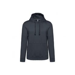 Bluza z kapturem Kariban. Szare bluzy z kapturem męskie KARIBAN, m, bez wzorów, z kapturem. Za 208.00 zł.
