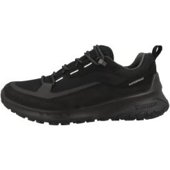 Buty do chodzenia męskie Ecco Ult-trn Low. Czarne buty trekkingowe męskie ecco, bez wzorów, z materiału, sportowe, bez obcasa, bez zapięcia. Za 823.00 zł.