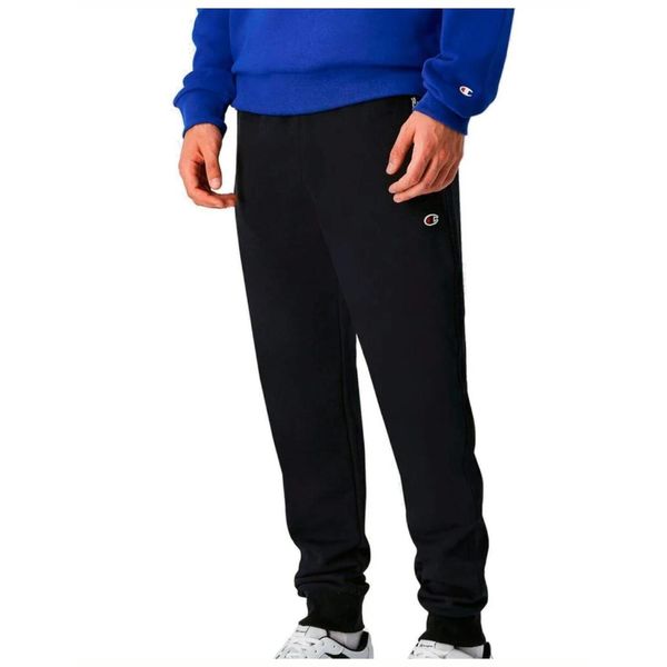 Długie Spodnie Dresowe Champion Cuff L. Czarne długie spodnie sportowe męskie CHAMPION, bez wzorów, z dresówki, długie. Za 247.90 zł.