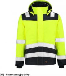 TRICORP Midi Parka High Vis Bicolor T51 - ADLER - Kurtka robocze unisex, 200 g/m, 100% poliester, - fluorescencyjny żółty L. Żółte kurtki męskie TRICORP, l, bez wzorów, z poliesteru, bez ramiączek, bez kaptura. Za 535.15 zł.