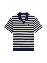 Polo Ralph Lauren Polo 710A13006004 Granatowy Regular Fit. Niebieskie koszulki polo męskie Polo Ralph Lauren, l, bez wzorów, z bawełny, bez kołnierzyka, bez ramiączek. Za 699.99 zł.