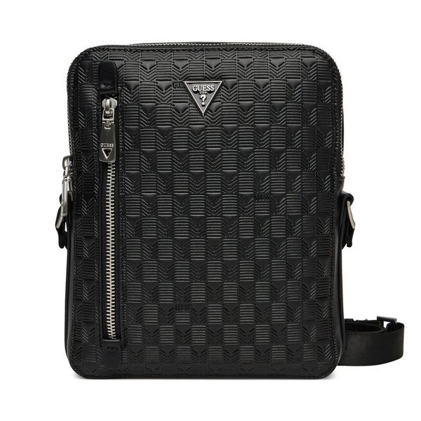 Saszetka Guess. Czarne saszetki męskie Guess, z aplikacjami, małe. Za 539.99 zł.