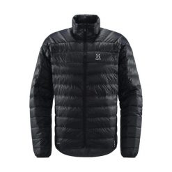 Kurtka puchowa męska Haglofs L.I.M Down Jacket. Czarne kurtki męskie Haglöfs, l, bez wzorów, z puchu, sportowe, bez ramiączek, bez kaptura. Za 890.99 zł.