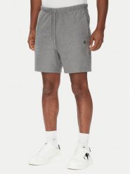 Calvin Klein Jeans Szorty sportowe Premium Terry LV04RC280G Szary Regular Fit. Szare szorty sportowe męskie Calvin Klein Jeans, bez wzorów, z bawełny, sportowe. Za 289.99 zł.