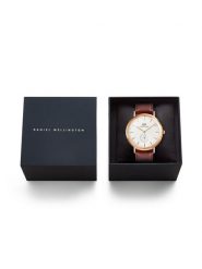 Daniel Wellington Zegarek Classic St. Mawes Horloge DW00100871 Brązowy. Brązowe, analogowe zegarki męskie Daniel Wellington. Za 909.99 zł.