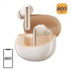 Słuchawki TWS QCY MeloBuds Pro HT08, ANC (złote). Żółte słuchawki bluetooth QCY. Za 179.00 zł.