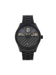 Police Zegarek Grille PEWJG2121406 Czarny. Czarne zegarki męskie Police. Za 429.99 zł.
