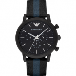 Zegarek EMPORIO ARMANI - Luigi AR1948 Black/Black. Czarne zegarki męskie Emporio Armani. Za 1,059.00 zł.