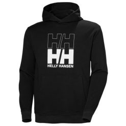 Bluza Helly Hansen Core Graphic. Czarne bluzy nierozpinane męskie Helly Hansen, m, bez wzorów, bez ramiączek, bez kaptura. Za 368.00 zł.