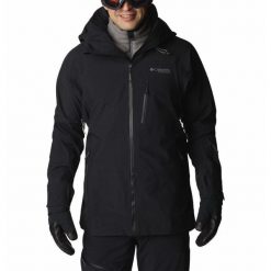 Kurtka Narciarska Męska Columbia Platinum Peak 3L Hardshell. Czarne kurtki outdoor męskie Columbia, na zimę, l, bez wzorów, z hardshellu, bez kaptura, narciarskie. W wyprzedaży za 1,100.25 zł.