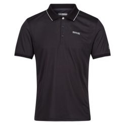 Męska Koszulka Polo Remex II. Czarne koszulki polo męskie Regatta, m, bez wzorów, sportowe, bez kołnierzyka, bez ramiączek. Za 94.99 zł.