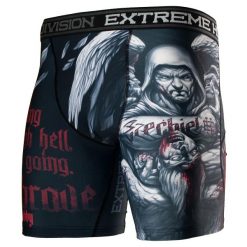 Spodenki Vale Tudo do MMA męskie EXTREME HOBBY EZECHIEL. Czarne szorty sportowe męskie EXTREME HOBBY, bez wzorów, z elastanu, sportowe. Za 179.00 zł.