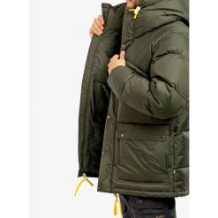 Kurtka puchowa męska Fjallraven Expedition Down Lite Jacket. Zielone kurtki męskie Fjällräven, m, bez wzorów, z puchu, sportowe, bez ramiączek, bez kaptura. W wyprzedaży za 2,522.75 zł.
