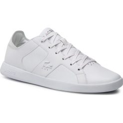 Sneakersy LACOSTE - Novas 119 4 Sma 7-37SMA004021G Wht/Wht. Białe buty sportowe na co dzień męskie marki Lacoste, bez wzorów, z materiału, klasyczne, bez ramiączek. Za 399.99 zł.