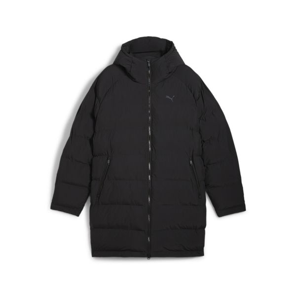 Męska parka z jednolitego materiału PUMA Black. Czarne parki męskie Puma, m, bez wzorów, bez kaptura. Za 545.99 zł.