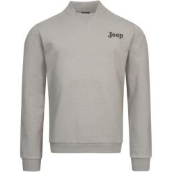 Męska bluza bombowa Jeep® z 100% bawełny. Bluzy nierozpinane męskie Jeep, m, bez wzorów, z bawełny, casualowe, bez ramiączek, bez kaptura. Za 207.99 zł.