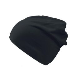Czapka Jersey Luźne Flash. Czarne czapki męskie ATLANTIS, bez wzorów, z jersey, sportowe. Za 52.99 zł.