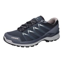 Buty trekkingowe męskie Lowa Innox Pro Low Gtx. Niebieskie buty trekkingowe męskie Lowa, na lato, bez wzorów, z materiału, bez zapięcia. Za 844.00 zł.