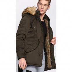 Ciemnozielona Kurtka Primarily. Zielone kurtki męskie Born2be, na jesień. Za 249.99 zł.