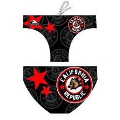 Kąpielówki męskie spodenki kąpielowe slipy Turbo California Flag. Czerwone kąpielówki męskie TURBO, m, bez wzorów. Za 129.99 zł.