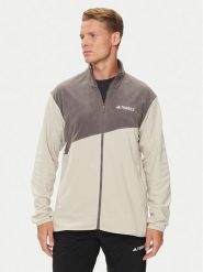 Adidas Polar Terrex Multi IZ3296 Beżowy Regular Fit. Brązowe bluzy z polaru męskie ADIDAS, m, bez wzorów, z polaru, sportowe, bez ramiączek, bez kaptura. Za 229.99 zł.