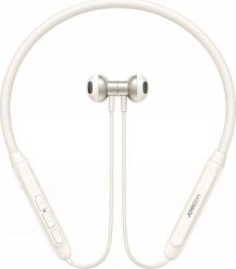 Bezprzewodowe słuchawki na szyję Joyroom JR-D8 (kremowa biel). Białe słuchawki bluetooth Joyroom. Za 53.54 zł.