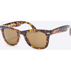 Superdry - Okulary. Brązowe okulary przeciwsłoneczne męskie Superdry., z materiału. W wyprzedaży za 59.90 zł.