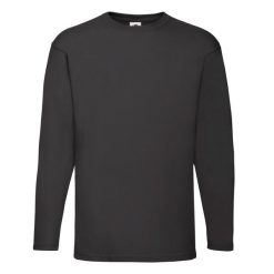 Koszulka Z Długim Rękawem Dla Dorosłych Unisex Valueweight. Czarne koszulki męskie z długim rękawem Fruit of the Loom, l, bez wzorów, sportowe, bez kołnierzyka, bez ramiączek. Za 48.99 zł.