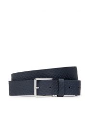 Boss Pasek Męski Ther-B 50475090 10217293 01 Granatowy. Niebieskie paski męskie Boss, bez wzorów, ze skóry. Za 249.99 zł.