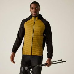 Kurtka męska hybrydowa Andreson. Żółte kurtki męskie Regatta, m, bez wzorów, z puchu, sportowe, bez ramiączek, bez kaptura. Za 229.99 zł.